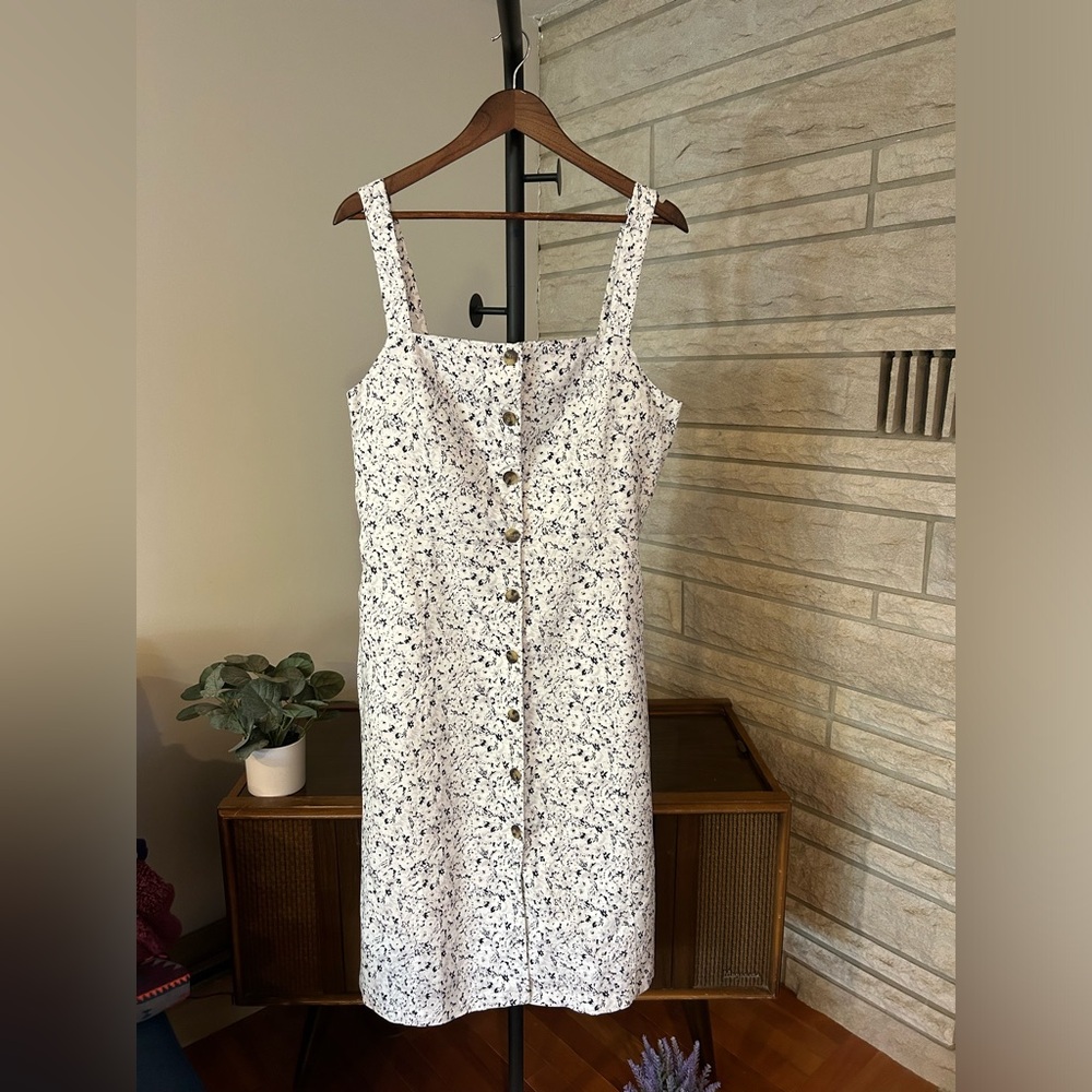 Gap Summer Button-Down Midi Dress